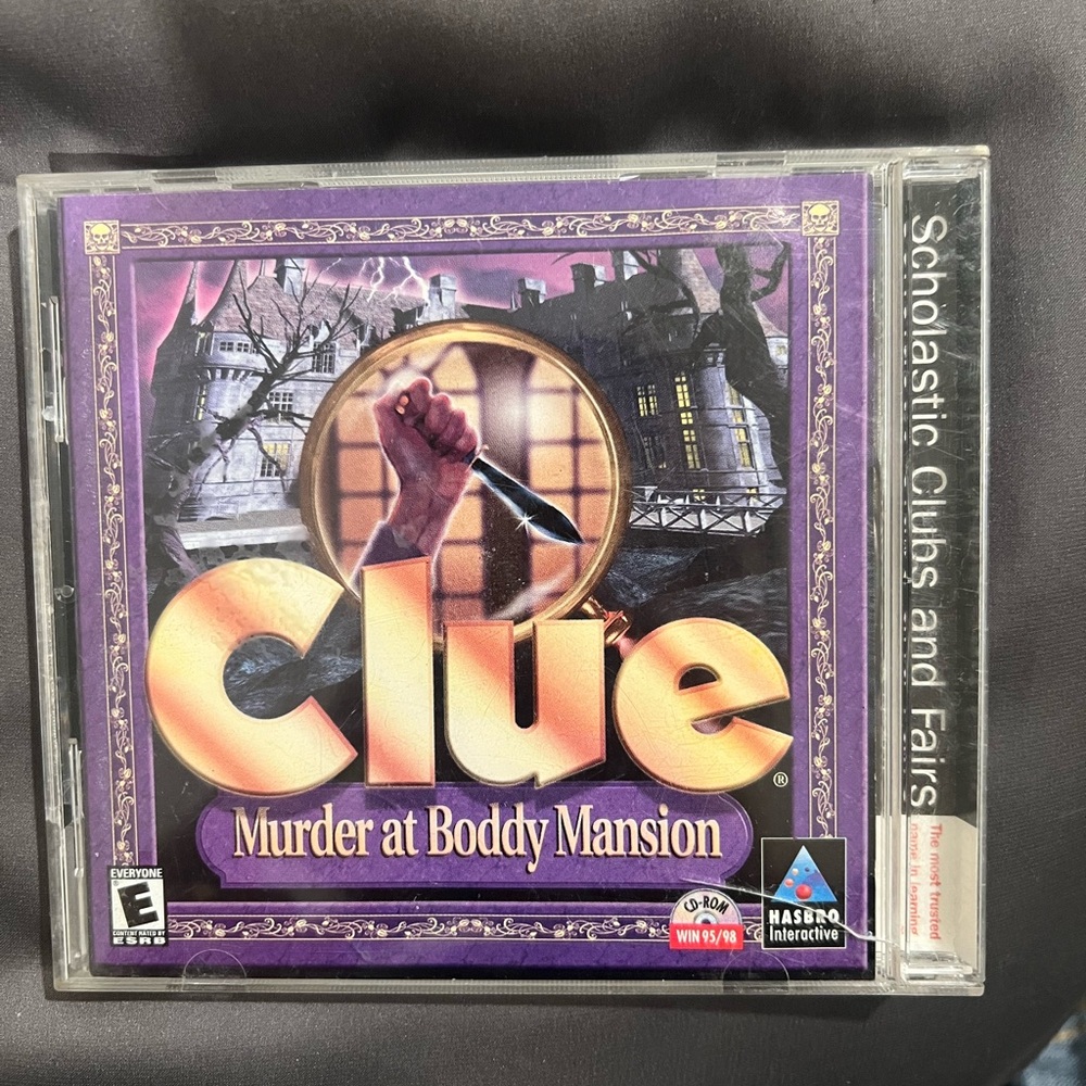 Hasbro Clue: Murder at Boddy Mansion PC Game - Purple and Gold